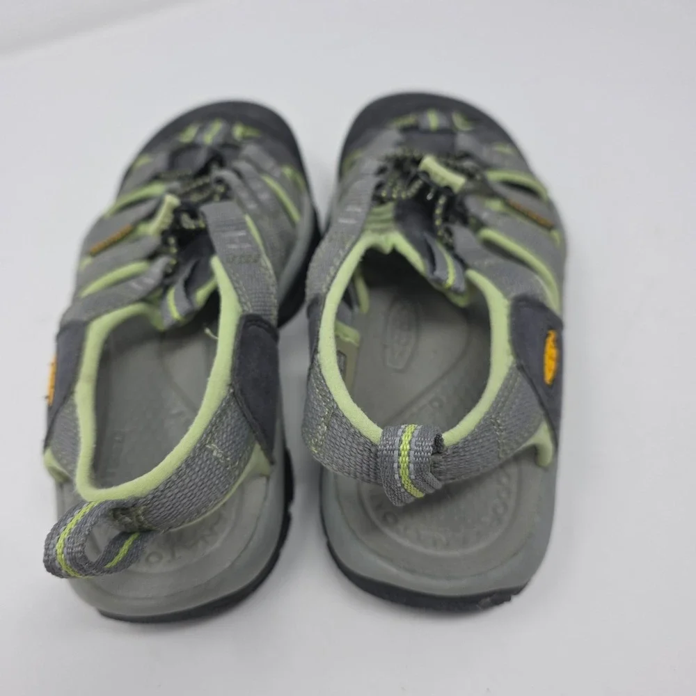 KEEN Newport H2 Water Sandals Mens 6.5 Green Gray Closed Toe Drawstring Hiking